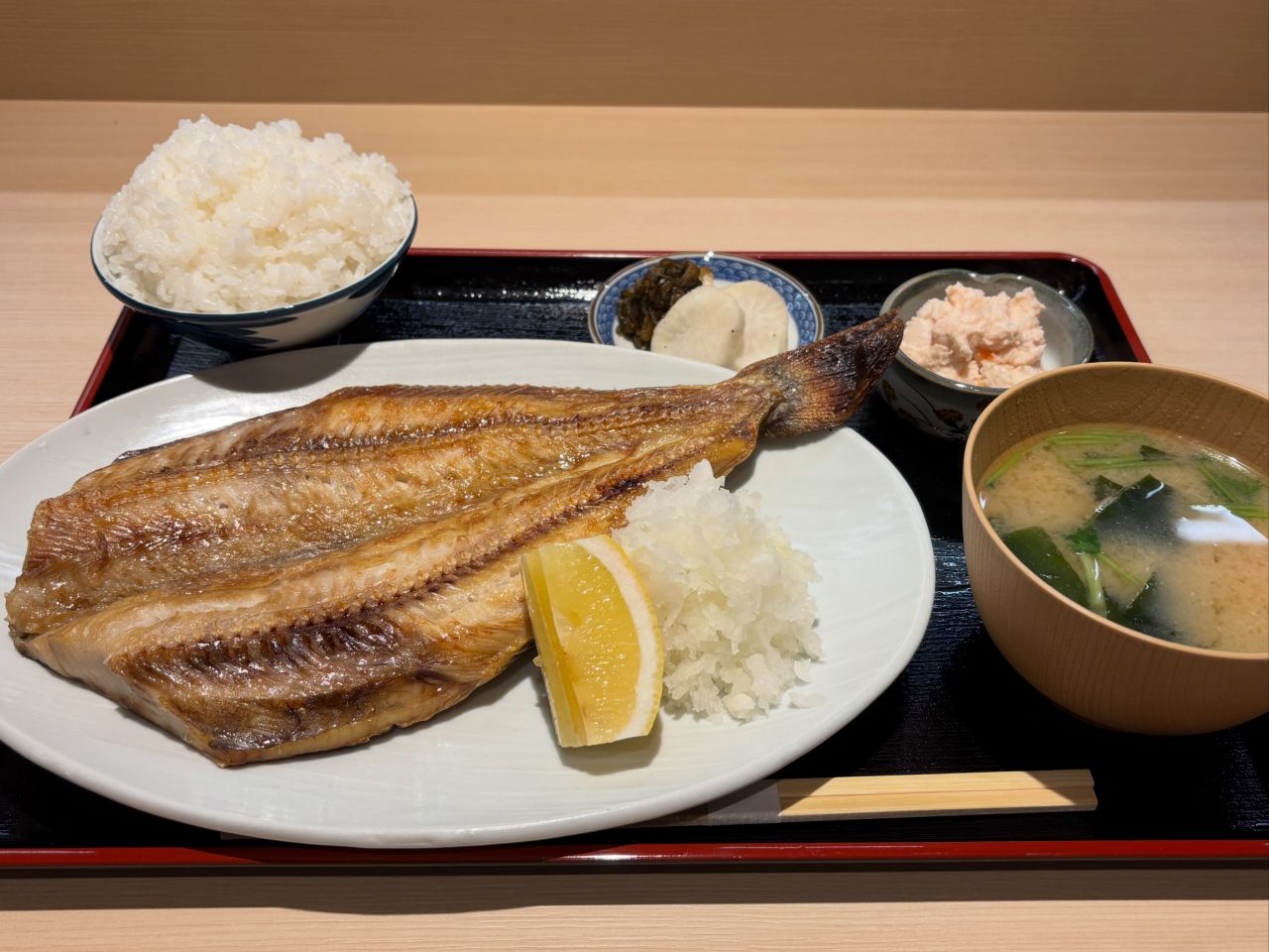野々市の和食ランチ かののかのほっけ定食
