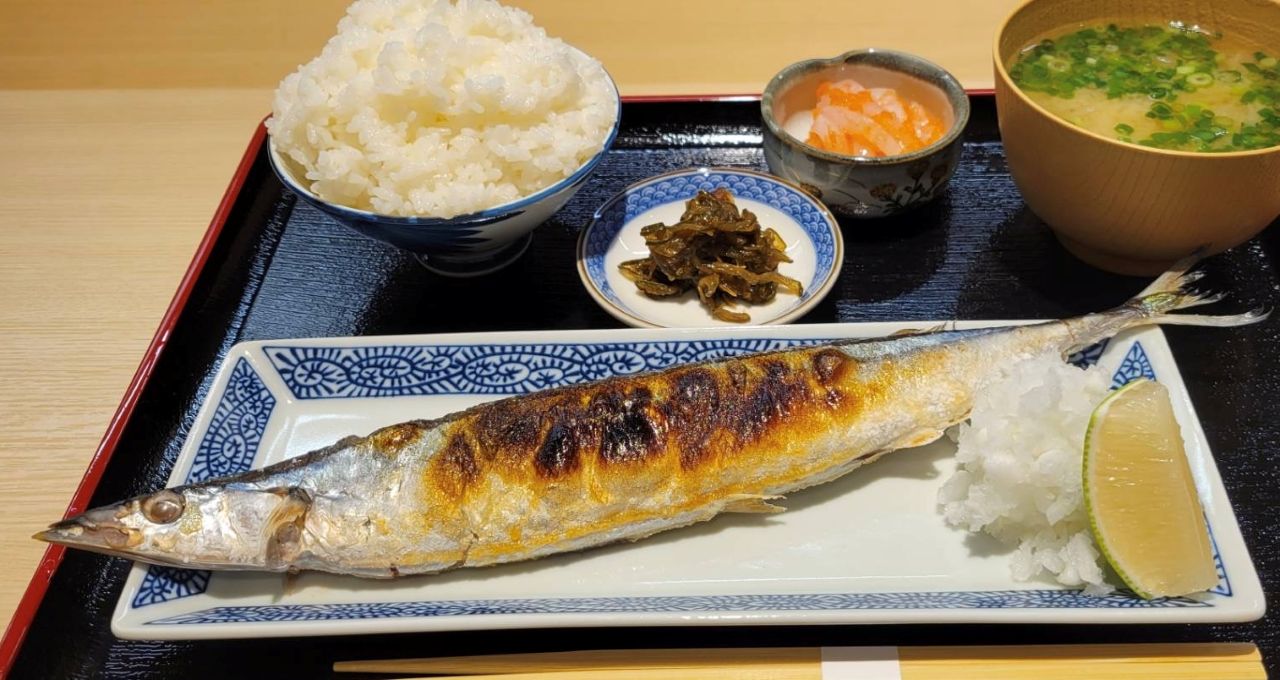 野々市の和食ランチ かののかのさんま定食
